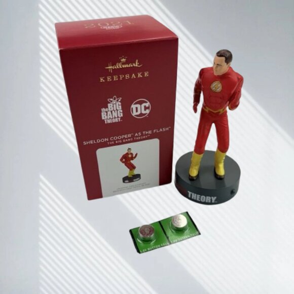 Hallmark Sheldon Cooper Flash Ornament 2021 Magic Sound Big Bang Theory Cosplay - Picture 1 of 13